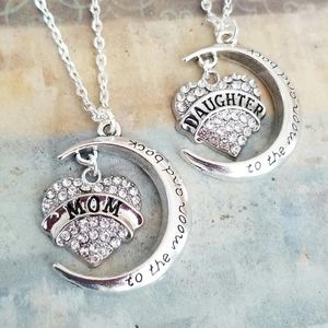 2pc Mom & Daughter Necklace Set, Christmas Gift